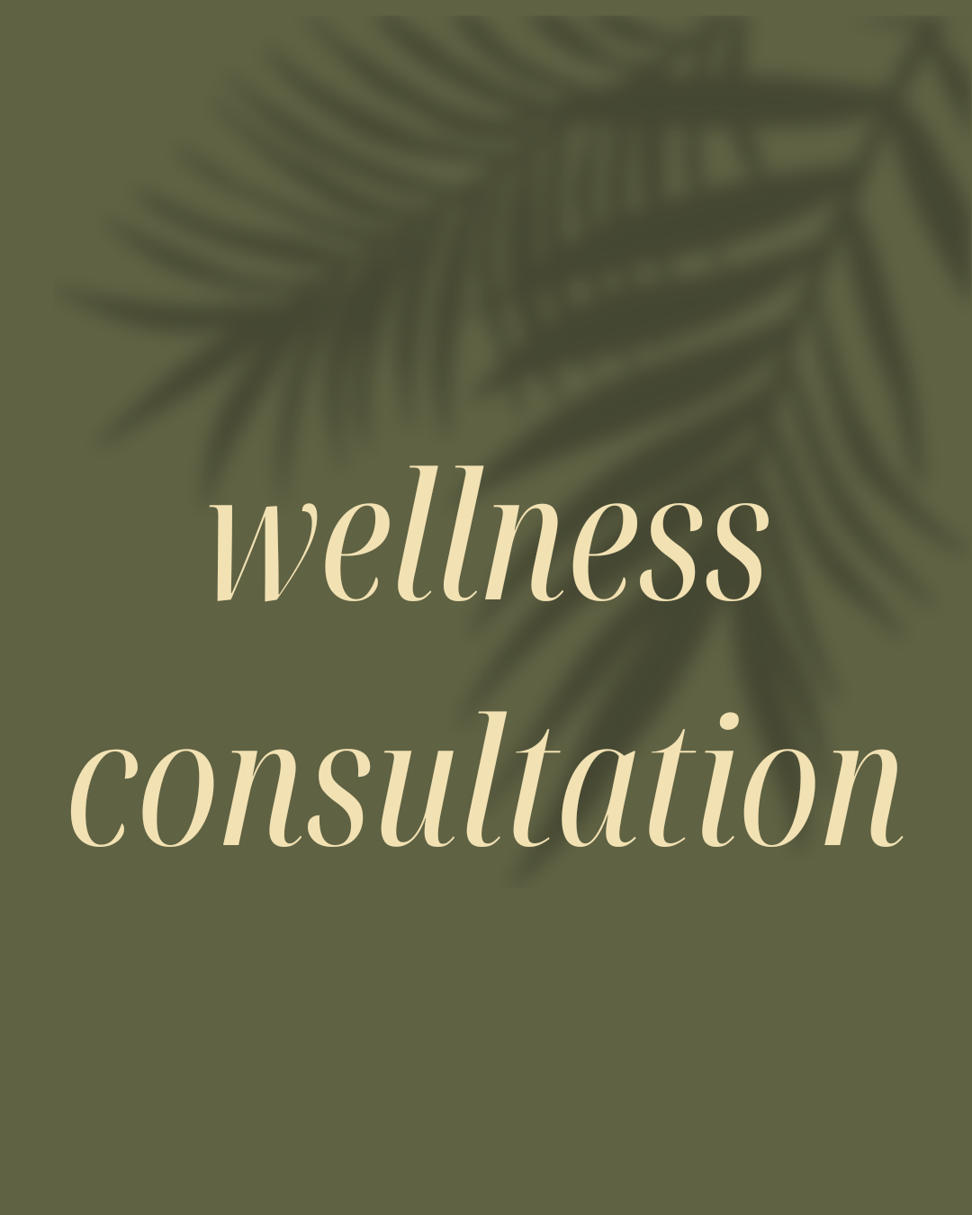 Wellness Consultation
